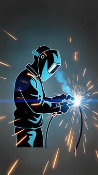 welder working in the factory