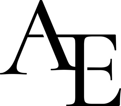 Logotipo letras AE