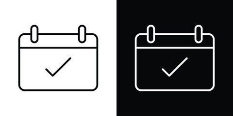 Appointment icons vector. doodle. on a white background.