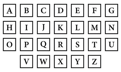 alphabet for children. symbols for typography, classy vector set.  © SHAHIDA KHATUN