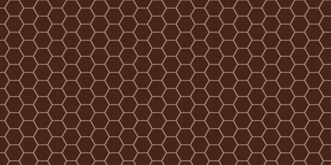Leopard and giraffe skin pattern textures with a brown leather background and gold honeycomb grid illustration design