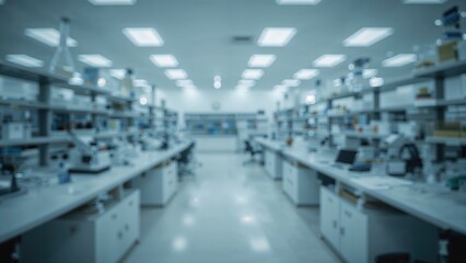 Fototapeta premium A laboratory or research facility with scientific equipment and workstations.