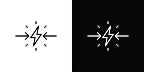 Conflict icons vector. doodle. on a white background.