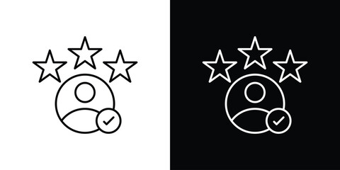 Customer experience icons vector. doodle. on a white background.