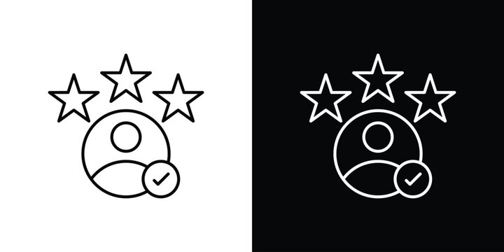 Customer experience icons vector. doodle. on a white background.