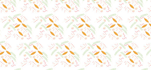 Stylized green leaf with vibrant color accents