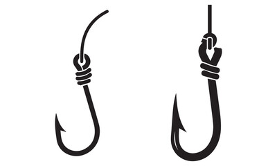 Fishing & Diving Silhouette Vector Bundle: Fisherman, Fish Hooks, Scuba Divers, and Nature Scenes Graphics