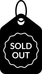 Silhouette sold out label sticker. Sold out icon sticker. Sold out icon label. Sold seals icon. Sold out icon tag. Sticker sold out icon