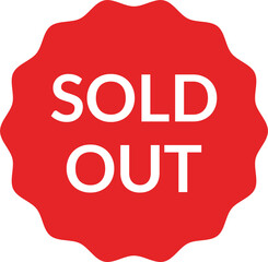 Circle shaped sold icon sticker. Sold icon sticker. Sold seals icon. Sold out icon stamp. Sticker sold out icon
