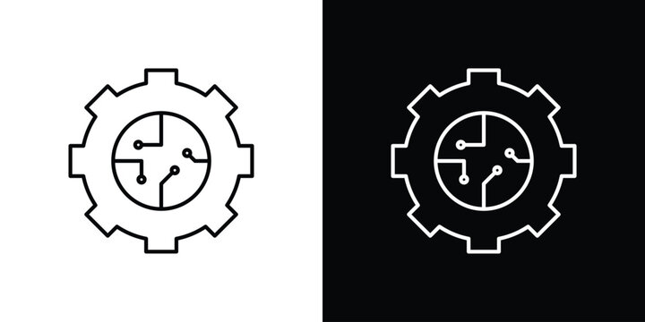 ETL icons vector. doodle. on a white background.