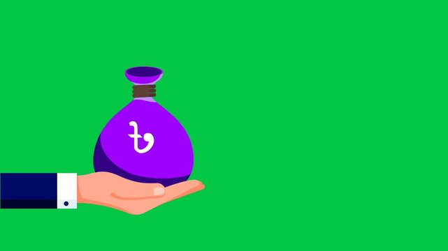 taka swap 2d animation isolated green screen background