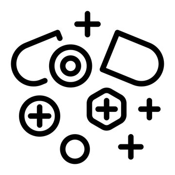 This Vitamin icon is suitable for pharmacy.