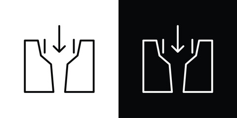 Gap icons vector. doodle. on a white background.