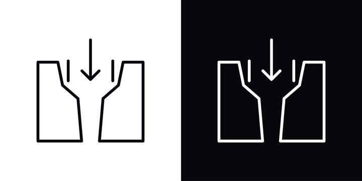 Gap icons vector. doodle. on a white background.