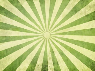 A green background with rays of light radiating from the center, creating an atmosphere reminiscent of springtime or summer events