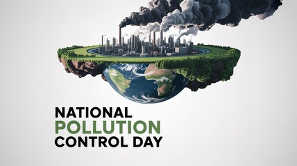 Half Earth shows forest and factories, symbolizing choice between pollution.