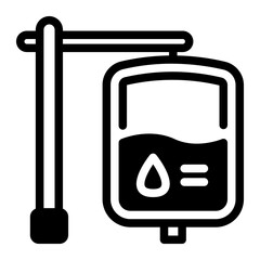 This Saline icon is suitable for pharmacy.