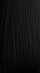 Naklejka premium Luxurious Close-Up Texture of Glossy Black Hair Strands Flowing in Dark Silhouette - Elegant Monochrome Background for Beauty and Fashion Design Illustrations