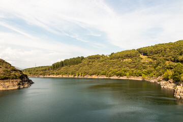 The Barcena Dam near Ponferrada, Spain