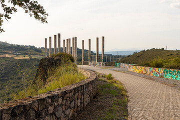 The Barcena Dam near Ponferrada, Spain