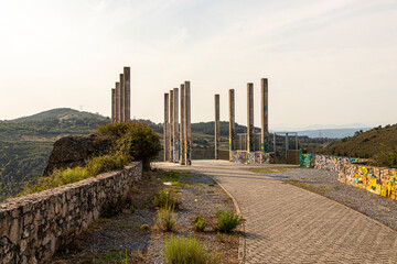 The Barcena Dam near Ponferrada, Spain
