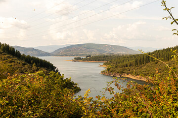The Barcena Dam near Ponferrada, Spain