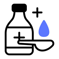 This Syrup icon is suitable for pharmacy.