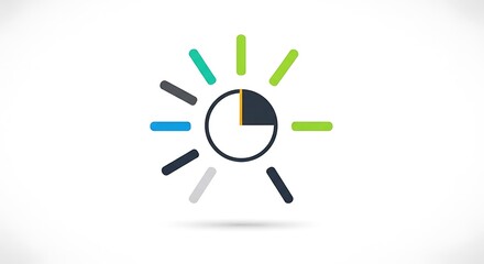 Abstract sunburst wallpaper with colorful rays