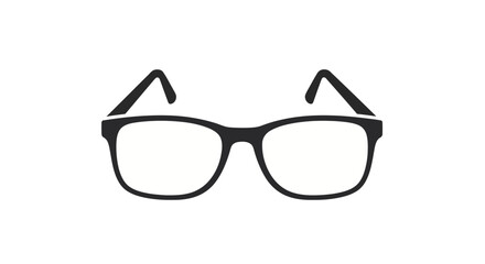 Optical eyewear frames for vision correction and style - a clean graphic representation