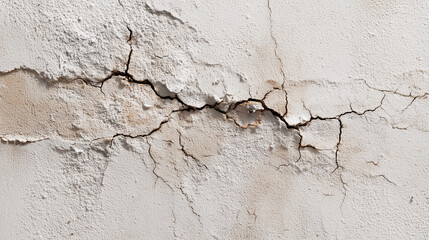 Fototapeta premium detailed cracks on plaster wall