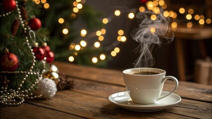 cup of coffee on the table