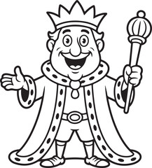 Outlined king