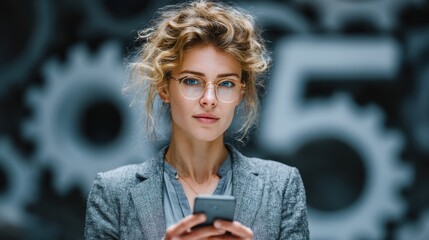 Businesswoman using 5s management online concept to manage digital world, organizing processes, files, shared drives, networks and servers