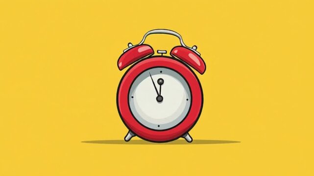 Alarm Clock Flat Animated Icon