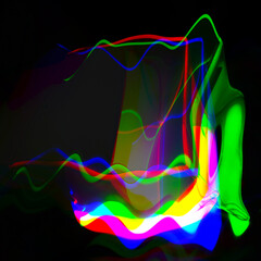 Distorted rgb glitch screen display abstract background