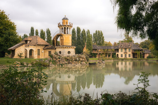 Marlborough Tower Marie Antoinette's Queen's Hamlet at Petit Trianon in the Palace of Versailles, France