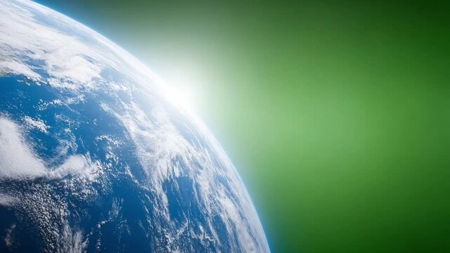 A Glimpse of Home: A striking view showcases Earth, our cherished home, illuminated by the radiant sun, symbolizing the boundless opportunities that await.