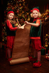 Naklejka premium list of wishes