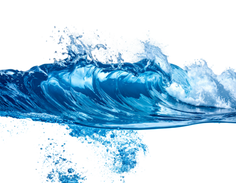 Ocean Wave Crashing, Aqueous Motion, Natural Element