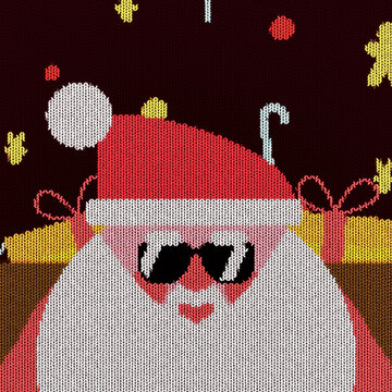 Knit Sweater Christmas Greeting Square Logo Reveal &ndash; Modern Festive Winter Intro