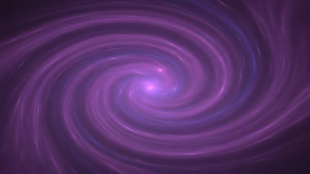Abstract swirl of deep purple and magenta hues, forming a mesmerizing galactic vortex with a radiant core, symbolizing the infinite beauty and dynamic forces of the cosmos