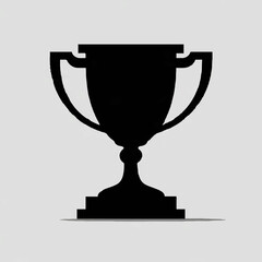 Simple Trophy Icon Signifies Achievement

