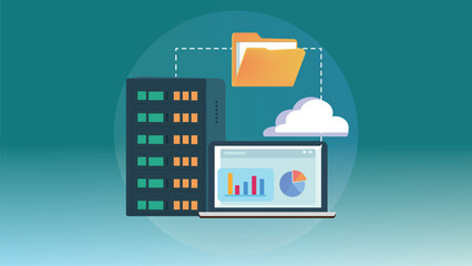 Smart Cloud Analytics Interface for Business Growth Insights and Data Reporting