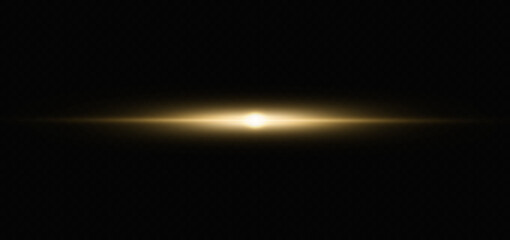 Fototapeta premium Set of light effects. Glare and flashes. Bright beams of light. Glowing lines. Dust. Christmas flash.Gold color vector illustration