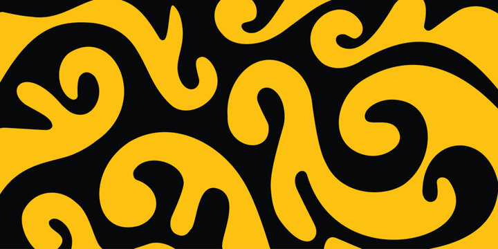 black yellow decorative background abstract shapes wallpaper vector illustration backdrop design