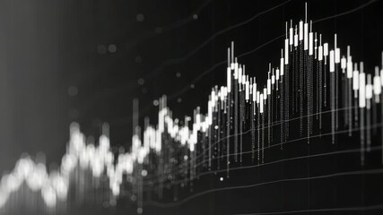 Abstract financial graph representing stock market trends, data analytics, and investment performance. Ideal for illustrating trends, growth, finance, and economic analysis concepts. Mask for overlay - Powered by Adobe