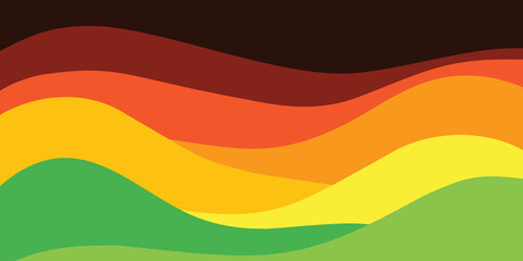 abstract colorful background layers wavy wallpaper vector illustration backdrop design