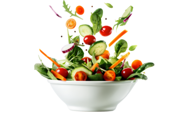 PNG Salad vegetables food ingredients.
