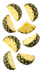 Fresh Pineapple Slices Tropical Fruit Delights for Culinary Creations and Refreshing Treats