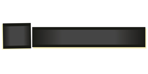 Obraz premium Clean Minimal Lower Third Title Bar Ideal for Interviews, Documentaries, and Live Productions